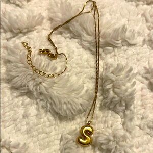 S Pendant Necklace